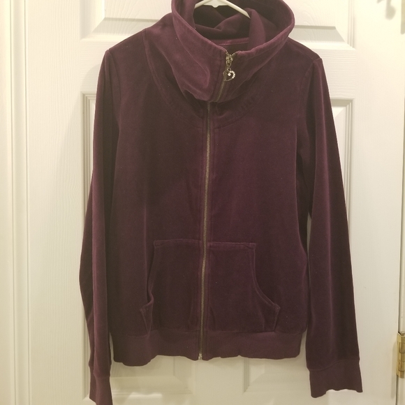 Sz XL LL Cool J  Purple Velour Jacket - Picture 2 of 15